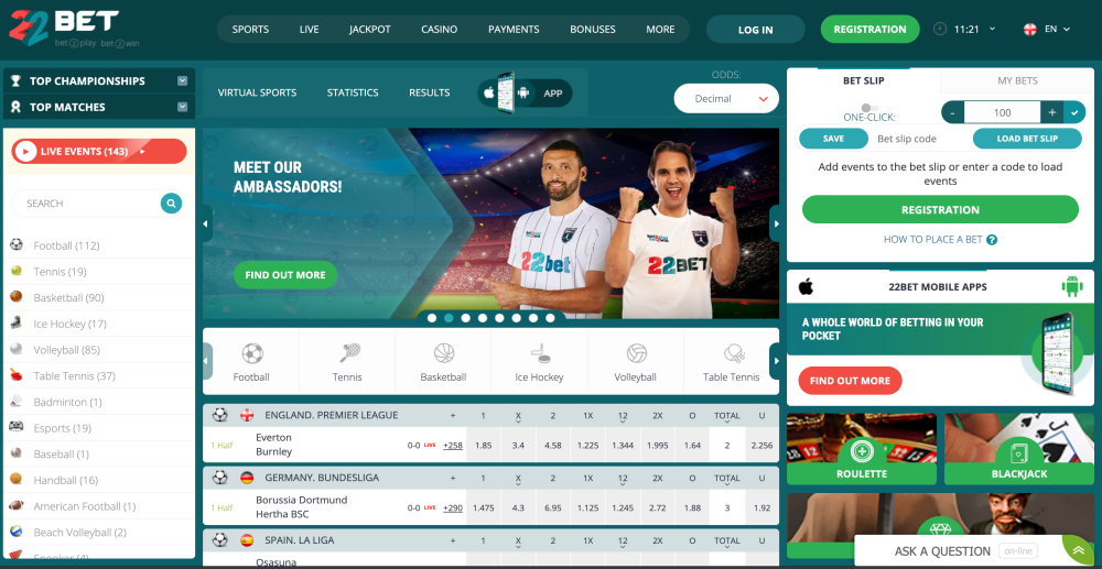 22Bet Sportsbook Review