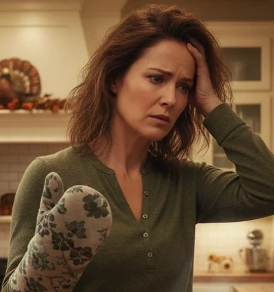 Gas oven broke day before Thanksgiving, emergency same-day oven repair in Atlanta by Appliance EMT, mom cooking breakfast for family